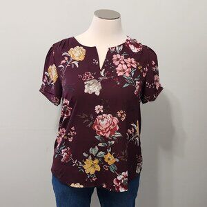 DR2 short sleeve floral blouse XXL